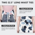 thumbnail image 6 of Blue Gold Hexagon Marble Apron-Garden Aprons for Women with Pockets-Cotton Linen Waterproof Kitchen Cooking Gardening Aprons Adjustable for Kitchen,Cooking,BBQ and Salon 33x27 Inch, 6 of 7