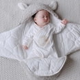 thumbnail image 4 of Manta envolvente para bebé, manta receptora de felpa de algodón bonita para niños y niñas, envolturas suaves para dormir para recién nacidos, 4 of 5