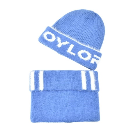 

RPVATI Toddler Baby Child Children Kids Warm Knitted Beanie Hats Comfort Soft Soft Beanie Hats for Boys and Girls Cap with Scarf 2Y~8Y