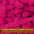 thumbnail image 4 of Uxcell 10 Yards Pom Pom Ball Fringe Trim Ribbon Sewing Trim DIY Crafts, 12mm Fuchsia, 4 of 6