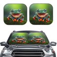 thumbnail image 2 of Balery Tree Frog Parasol para parabrisas de coche de 2 piezas | Parasol plegable para parabrisas delantero de coche para la mayoría de sedanes-Large, 2 of 6