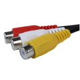 thumbnail image 3 of 4 Pin S-Video to 3 RCA Female TV Adapter Laptop Cable, 3 of 4