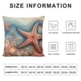 thumbnail image 6 of Wuche  Coastal Beach Throw Pillow Covers 18 x 18 Inch Set of 2 Seahorse Starfish Shell Ocean Blue Decorative Pillows Case Soft Velvet Outdoor Cushion Covers for Couch Multiple specifications, 6 of 6
