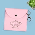 thumbnail image 3 of Bolsa de almacenamiento,Bolsa de almacenamiento para mascarillas faciales de piel sintética resistente al agua,Estuche de transporte portátil y reutilizable para mascarillas faciales,Bolsa de, 3 of 7