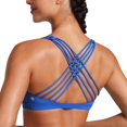 thumbnail image 1 of Sostén Deportivo CRZ YOGA Sin Aros con Tirantes y Relleno Azul Talle S, 1 of 4
