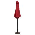 thumbnail image 2 of Veryke 9FT Patio Umbrella Half Round Outdoor Market Umbrella with Crank and Tilt for Sun Shade (Wine Red), 2 of 3