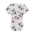 thumbnail image 5 of Cyber&Monday Deals Dyegold Summer Tops for Women 2023, Summer Short Sleeve Tees Shirt Cute Tops for Women Trendy Going Out Casual Flowy Blouses Floral Print V-Neck ​Tunic Top, 5 of 5