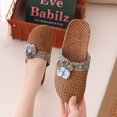 thumbnail image 1 of Zapatillas de verano de bambú para mujer, de lino, con suelo de madera, para el hogar, para parejas, de paja, para el interior, para hombre, 1 of 6