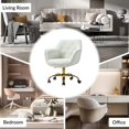 thumbnail image 7 of HULALA HOME Galera Swivel Task Chair with Height Adjustable by  IVORY, 7 of 7