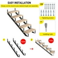 Steel Stair Step Riser -5 Step for Deck Height 41.8 Inches Metal Stair ...