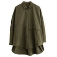 thumbnail image 3 of NJDVHB Blouse & Chemise à Manches Longues Col Rabattu pour Femmes, Mode Été Débardeurs Réguliers Unis, 3 of 5