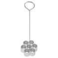 thumbnail image 1 of Molde de aleación de aluminio para hornear, para hacer tú mismo, para postres, galletas, donas, con forma de colmena, para repostería casera, 7 agujeros grandes, 1 of 14