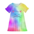 thumbnail image 3 of RXIRUCGD 2025 Vêtements d'Été pour Enfants 3-12 Ans Mode Imprimée Pyjama Rêveur Mi-Mollet Chemise de Nuit, 3 of 3
