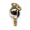 thumbnail image 1 of Perro negro animal foto foto Broche broche broche broche Metal retro, 1 of 3