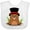 AA-White, variant on Inktastic Groundhog Day with Groundhog in Top Hat Boys or Girls Baby Bib