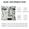 thumbnail image 5 of COMIO  Minimalist Woman Face Line Art Throw Pillow Covers, Pillow Covers  Abstract Face Line Pillowcase, Decorative Pillow Cushion Covers for Couch, Bed, Sofa, Car Seat, Bedroom, Home, 5 of 5