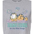 thumbnail image 3 of Garfield - Take Time Little Things - Juniors Cropped Graphic T-Shirt, 3 of 5