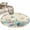 Brown Blue Teal, variant on Round Rugs 3Ft, Teal Coastal Round Area Rug Washable Indoor Throw Carpet, Summer Beach Starfish Shell Coral Nautical Small Non Slip Circle Rug for Bedroom Living Room Home Decor Aesthetic