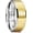 Gold&Silver, variant on 8mm Tungsten Wedding Band Ring for Men Women Lord's Prayer Cross Ring Silver and Gold Wedding Band Bible Engraved Rings High Polished Size 11