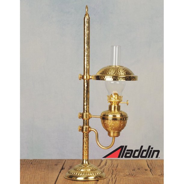 Brass Student Flat Wick Oil Lamp