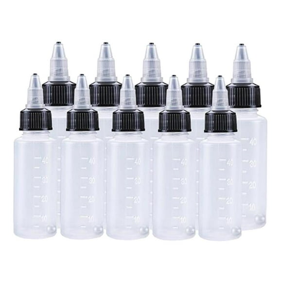 5-10pcs 30/50/60/120/250ml Botellas de pigmento de tinta de aerógrafo de transparente reciclable jinwen Botellas de pigmento de tinta para aerógrafo