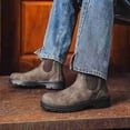 thumbnail image 2 of Men's Vintage Workwear Chelsea Boots – Durable Slip-Resistant Round Toe Ankle Boots for Outdoor & Casual Wear, 2 of 6