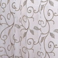 thumbnail image 5 of Amrapur Overseas 2 Pack 37 x 84 inch Embroidered Sheet Panel Curtains, Standard, Taupe, 5 of 5