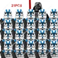 thumbnail image 2 of Hot Toys Star Clone 21 piezas 501st Wars Legion WM2204 Dark Troopers Bloques de construcción compatibles Brick Wars Figuras Mini juguetes, 2 of 5
