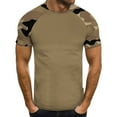 thumbnail image 2 of T Shirts for Men Summer Camo Print Short Sleeved Crew Neck Tee Tops Casual Regular Fit Workout Running Pullover Shirts, 2 of 5