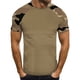 thumbnail image 2 of Playeras Cuello V Para Hombre, Camiseta Informal De Moda Con Estampado De Camuflaje, Cuello Redondo Y Manga Corta, 2 of 5