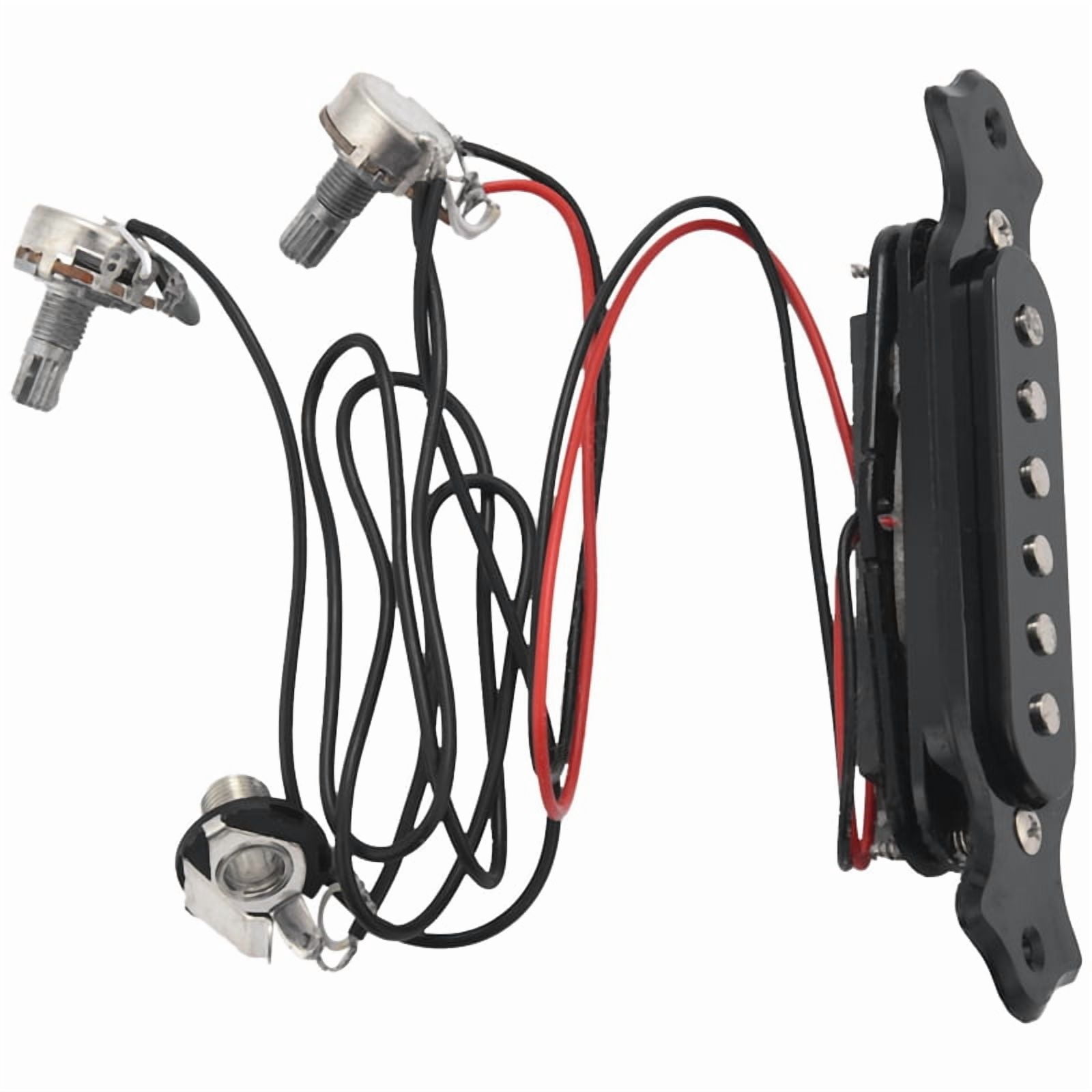 4X Magnetic Acoustic Pickup for Guitar Black