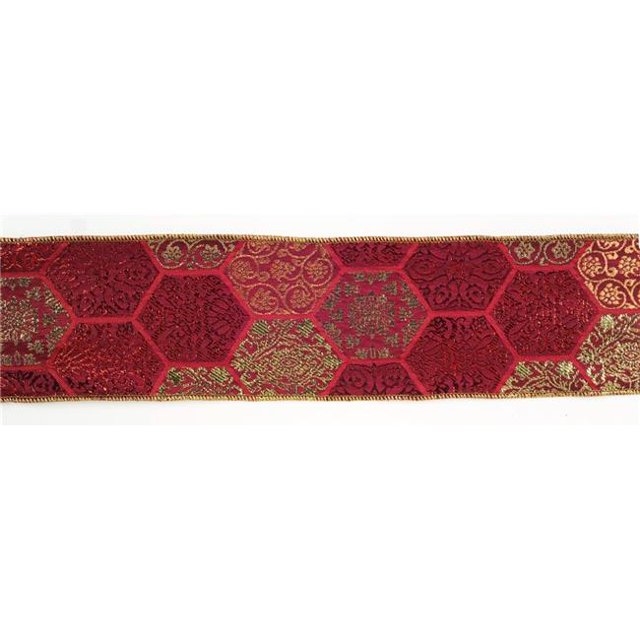 Melrose International 61026DS 4 in. x 10 yards Wired Polyester Ribbon, 2 Rolls