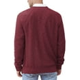thumbnail image 6 of Iceglad Men's Crewneck Sweater Soft Cotton Rib Knit Casual Long Sleeve Classic Pullover Sweater, 6 of 7