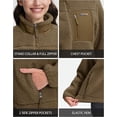 thumbnail image 6 of Pioneer Camp Women's Fuzzy Fleece Jacket, Warm Fleece Full Zip Jacket Cozy Stand Collar Coat with Pockets Casual Workout, 6 of 6