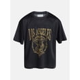 thumbnail image 5 of No Boundaries Graphic Boxy Fit Mesh Jersey Style Shirt, Men's XS-5XL, 5 of 5
