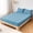 BLUE, variant on Waterproof Fitted Mattress Pad Cover Protector Queen Size Bed Quilted Mattress Cover Cotton Mattress Topper Dust Cover Soft Washable 12 Inch Deep Pocket Elastic Band（Blue）