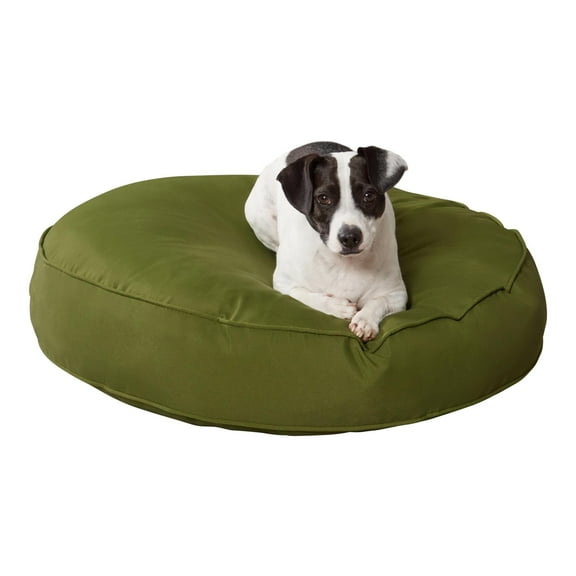 Happy Hounds Gordie Indoor/Outdoor Round Dog Bed, Small (30"), Hunter