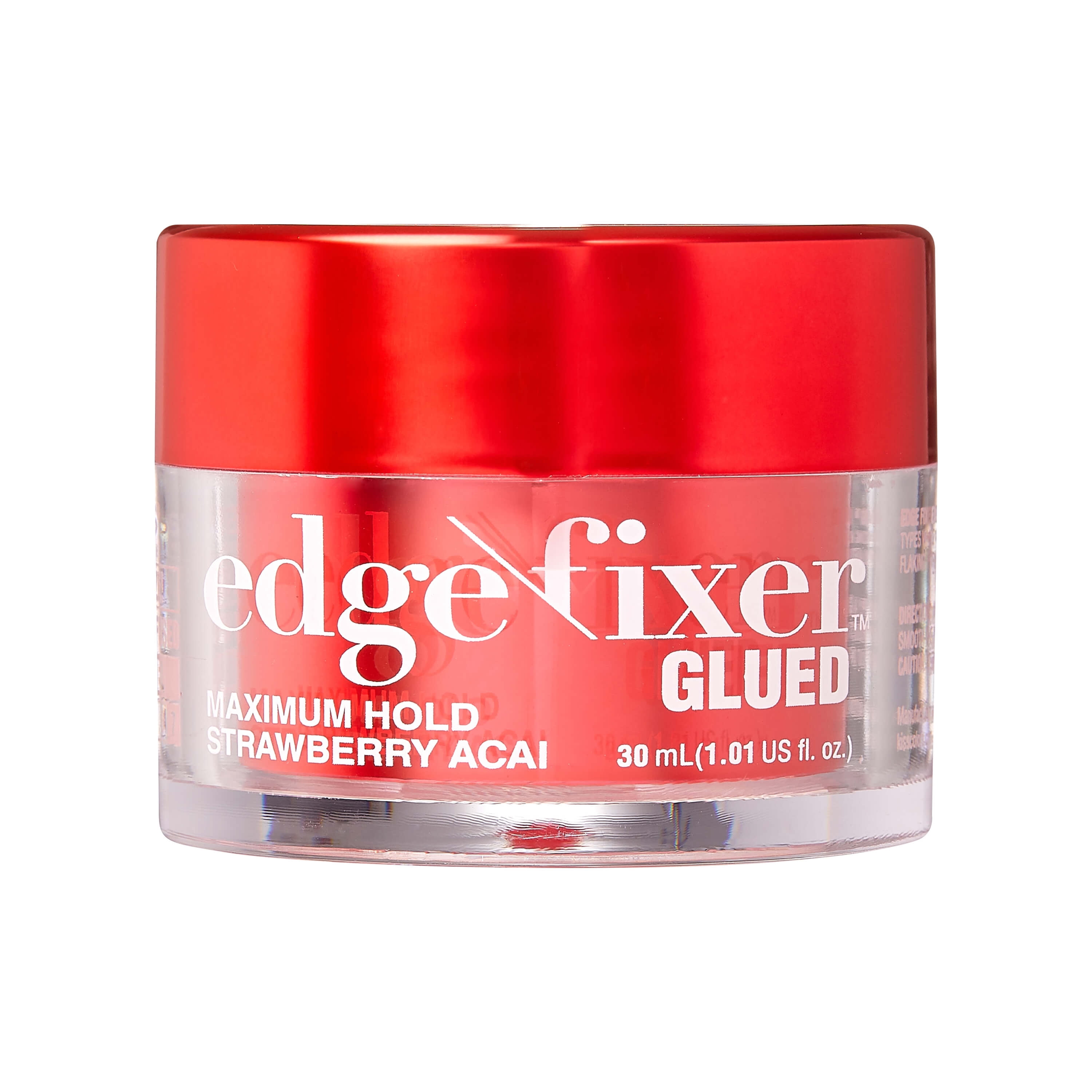 Kiss Colors & Care Edge Fixer Maximum Hold Biotin B7 Strawberry Acai, Hair Gel 1.01 fl oz
