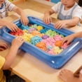thumbnail image 4 of MKHSQHDG Today's Deals Inflatable Sandbox Pool Inflatable Purpose Sand Game Easy to Inflate and Deflate Portable Summer Beach Backyard, 4 of 6