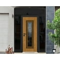 thumbnail image 3 of Front Exterior Prehung Steel Door / Ballucio 6644 Natural Oak / 2 Side and Top Exterior Window Sidelite / Entry Metal Modern Painted W12+36+12x80+16 Right-hand, 3 of 6
