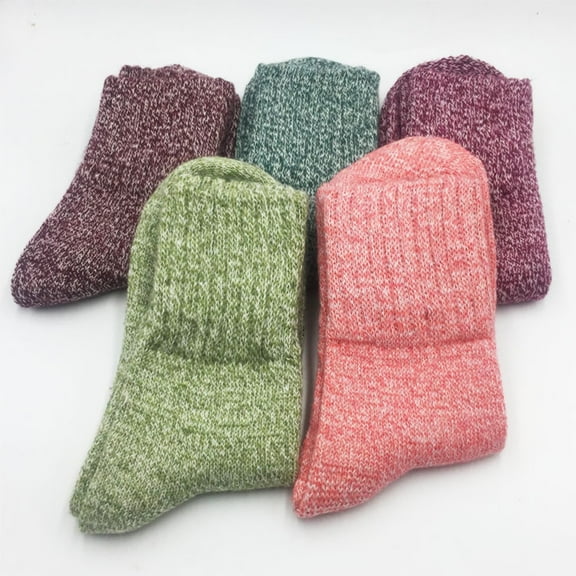 HUPOM 1 Pair Socks for Women's Plus Summer Clearance Fashion Crew Cold Resistant Tube Socks Black