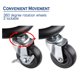 thumbnail image 5 of 3 Tiers Rolling Utility Cart Storage Mobile Basket Organizer Kitchen Trolley Wheeled Shelving Tool Yescom Modern, 5 of 10