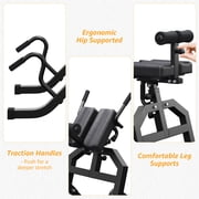 FiitDavz Metal Spine Decompression Roman Chair Hyperextension Bench Adjustable, 350lb Capacity, 1-Count