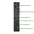 thumbnail image 4 of Restored Lenovo ThinkCentre M910Q Micro Desktop Computer PC, Intel i5-6500T 16GB 1TB SSD 24" LED Monitor Screen, Windows 10 Professional (Refurbished), 4 of 5