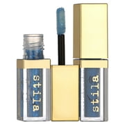 Stila Double Dip - Suede Shade and Glitter & Glow Liquid Eye Shadows, Blue Jean, 2 x 0.07 oz