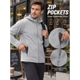 thumbnail image 4 of TRYSIL Men's Lightweight Softshell Jacket Hoodie Fleece Lined Warm Rain Waterproof Windbreaker Outdoor Hiking Coat,Size(S-3XL), 4 of 7