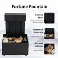 thumbnail image 4 of HLONK Indoor Water Fountain  Tabletop Waterfall Fountain  with Light  Nature Sounds  Pebbles  7‘‘, 4 of 8