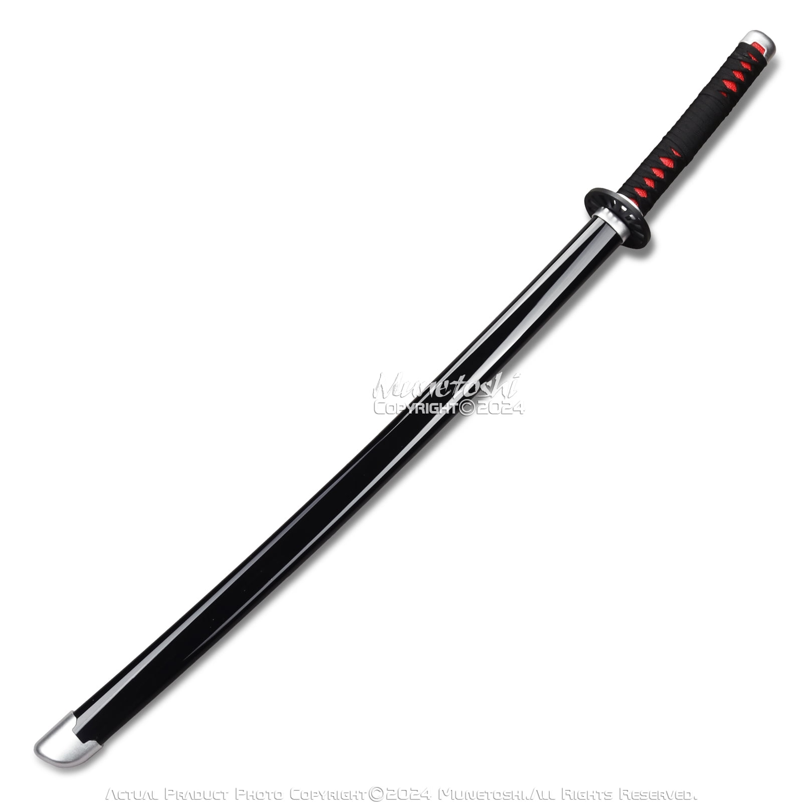 Munetoshi 40.5” LED Light Plastic Tanjiro Kamado Nichirin Katana Samurai Sword Demon Anime