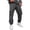 2#Gray, variant on IAJDKMEK Men's Cargo Jogger Sweatpants - Drawstring Elastic Waist Fleece Lined Tapered Cuffed Four Pockets Solid Color Pants for Men,Army Green L
