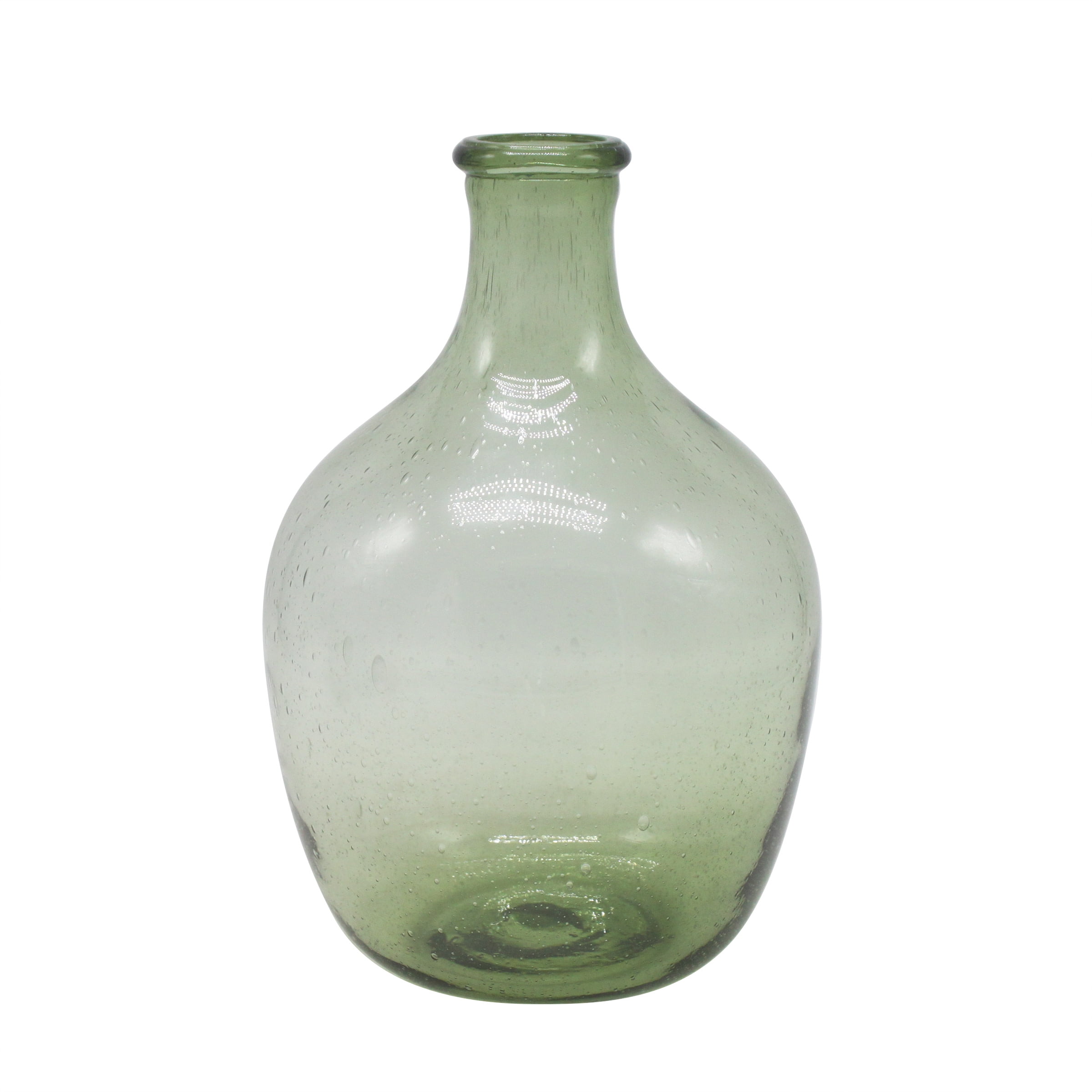 Elements 12inch Green Glass Bulb Decorative Decorative Vase Walmart